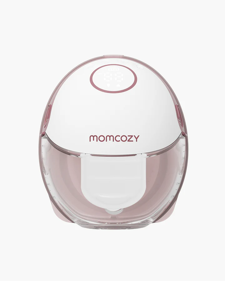 Sacaleches o extractor portátil Momcozy M6 de 24mm, incluye bridas 21/19/17, batería de larga duración, capacidad 180ml, color rojo, una copa