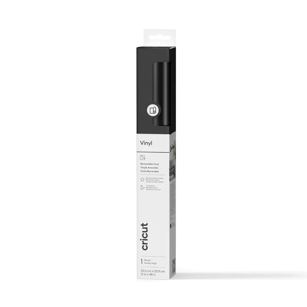 CRICUT VINIL ROLLO JOY PREMIUM 12X4″ – NEGRO – REMOVIBLE