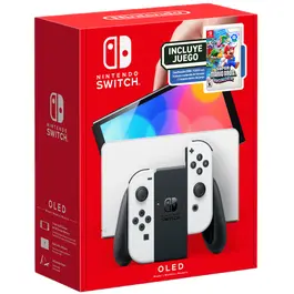Nintendo Switch Oled Blanca + Super Mario Bros Wonder