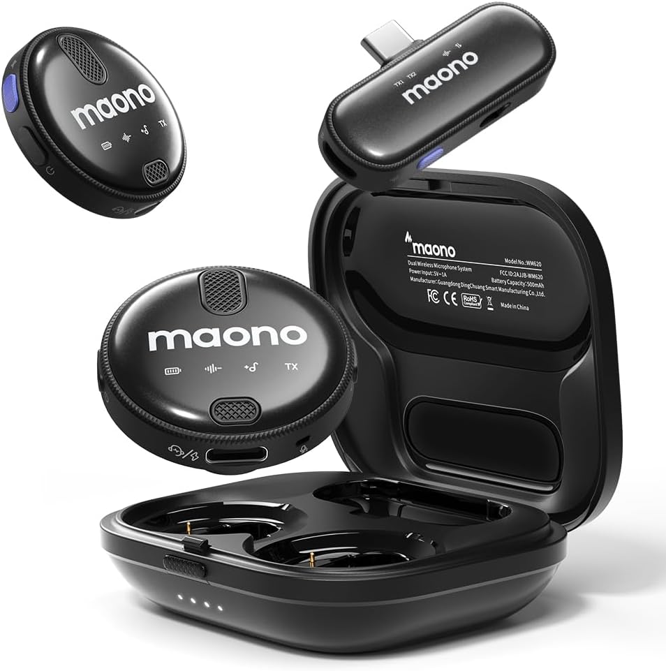 MICROFONO INALAMBRICO MAONO WM620 NEGRO