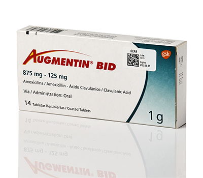 AUGMENTIN BID 1 GR TABLETAS VIA ORAL
