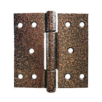Bisagra 4 x 4 x 3/32" Soldable Bronce Gofrado Grossor