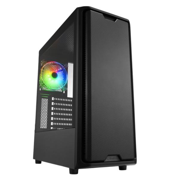 Case Sharkoon RGB Mid Tower SK3 Ventiladores 2 de 120MM con Vidrio Lateral – Negro
