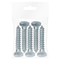 Tornillo Tirafondo 3/8 X 2" 5 Unidades