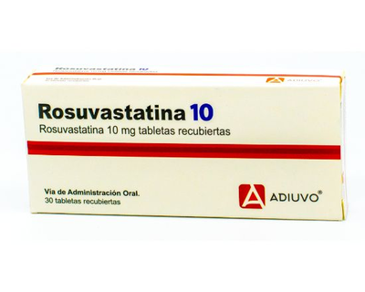 Rosuvastatina Adiuvo, 10 mg, 30 tabletas recubiertas