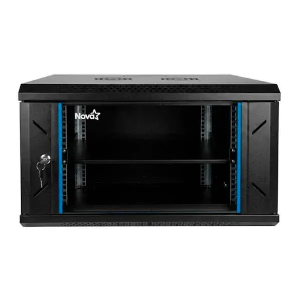 GABINETE DE RED 6U NOVA ACERO/PANEL SPCC CN06U11H001C