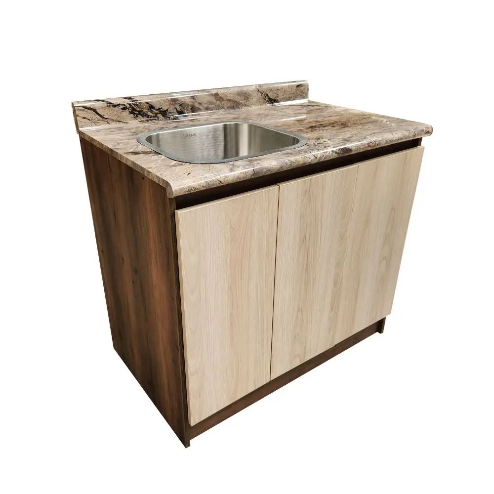 Mueble de Cocina Varo Noruega MDF Hidrófugo Café Beige