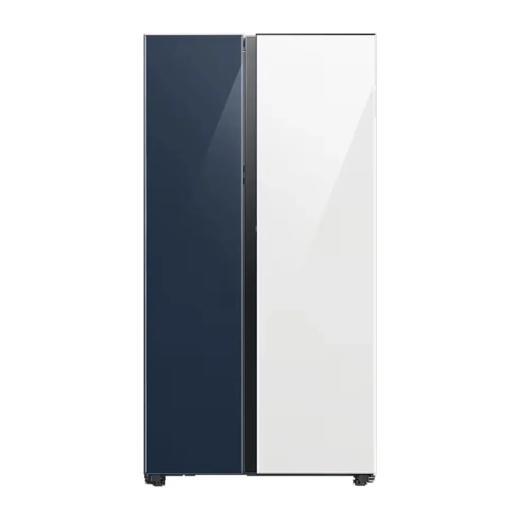 Refrigeradora Samsung 28p³ Bespoke Side by Side Azul y Blanco Wi-Fi RS28CB760A7NAP