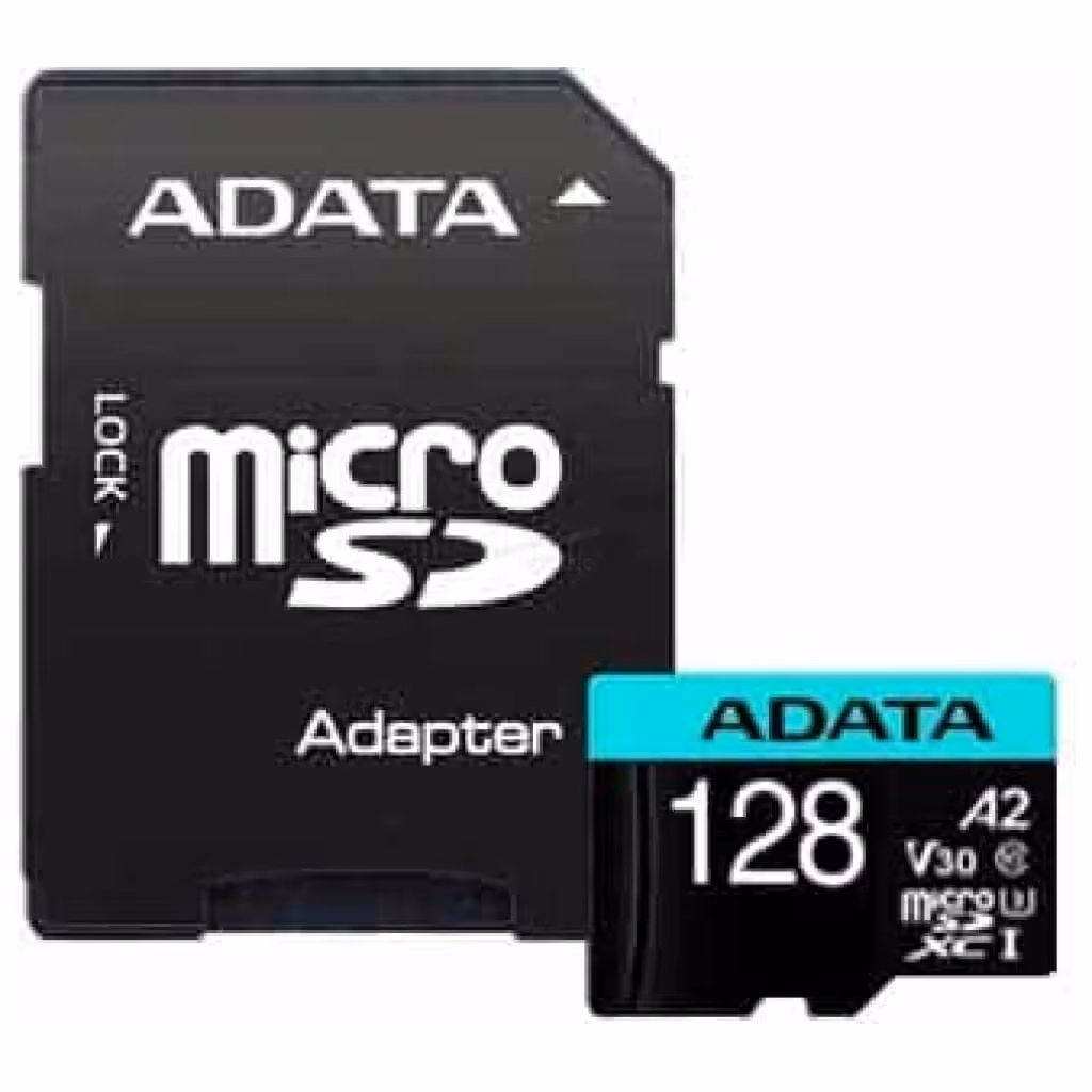 Memoria MicroSD 128GB Adata Premier Pro V30 U3 A2 100-80MB