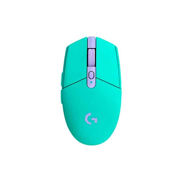 Logitech Mouse gaming inalámbrico verde menta