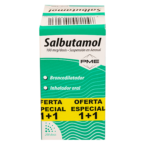 STEIN SALBUTAMOL INHALADOR 100 MCG