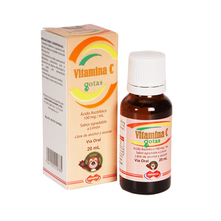 Vitamina C 100 mg/ 1 ml gotas 20 ml