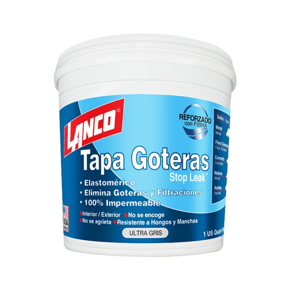 Masilla acrílica tapagoteras ultra gris 0.946 l (qto)