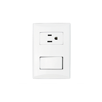 Toma Corriente Y Apagador Linea Plata Blanco Eagle