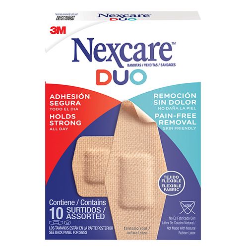 CURITAS NEXCARE DUO SURTIDAS 10 UN