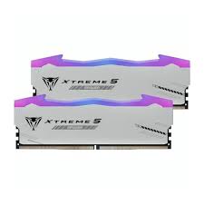 MEMORIA RAM PC 32GB PATRIOT VIPER XTREME 5 RGB PVXR532G64C32KM DDR5 6400 MHZ CL32 1.4 V NEGRO DIMM 288 PINES BLANCO
