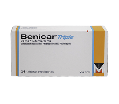 BENICAR TRIPLE TABLETAS 20/12.5/5MG X14