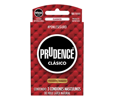 PRUDENCE CONDONES CLÁSICO 3 UNIDADES