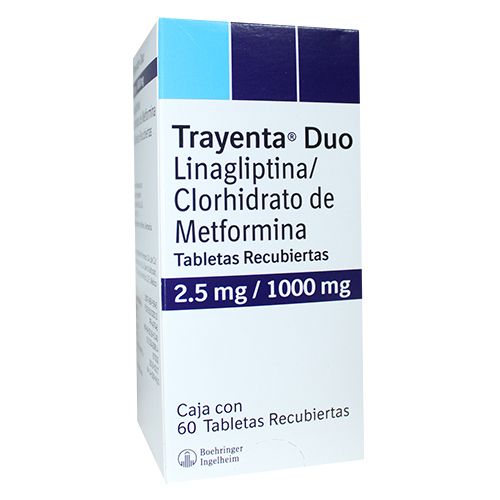 TRAYENTA DUO 2.5/1000 MGRS X 60 TABS