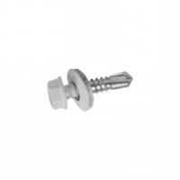 Tornillo Techo Punta Broca Blanco 1/4 X 1" 100 Unidades