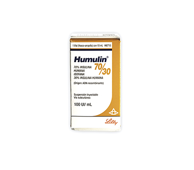 HUMULIN 70 30 INYECCION 100UI 10 ML