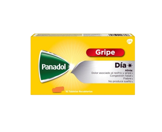 Panadol día x16 tabletas recubiertas
