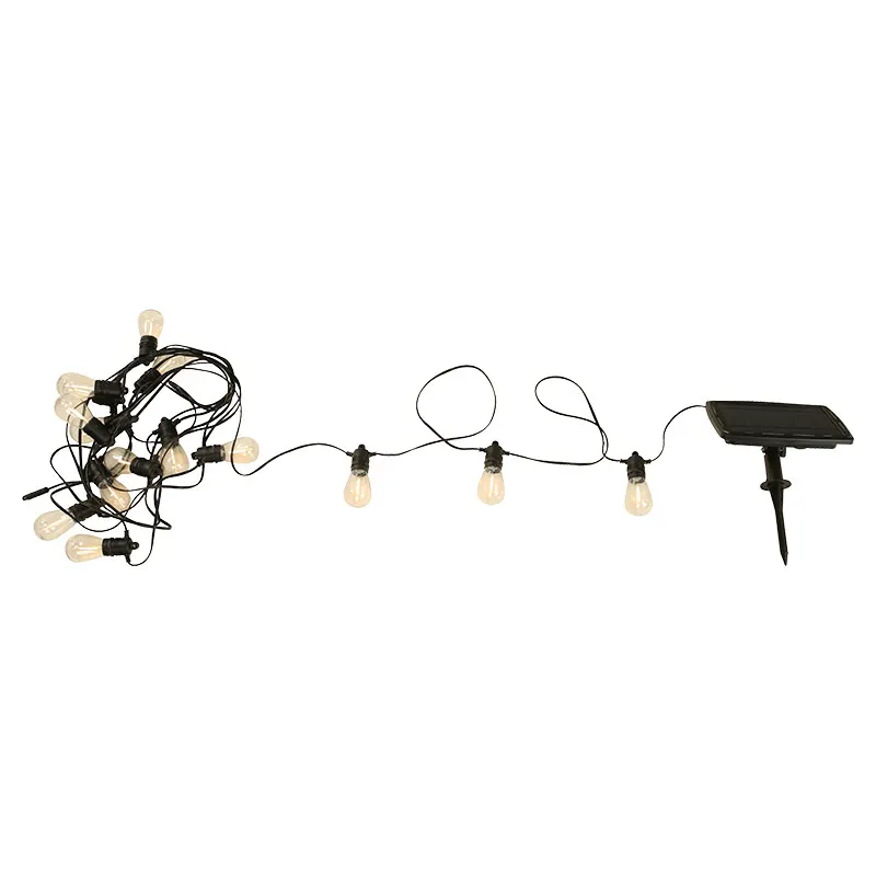 Serie de luces LED solar luz cálida 10 m 15 luces IP65 UL General Lighting