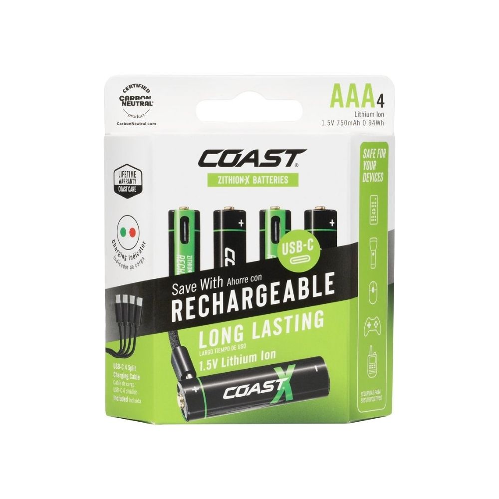 Bateria recargable zx aaa 1.5 v litio s-4
