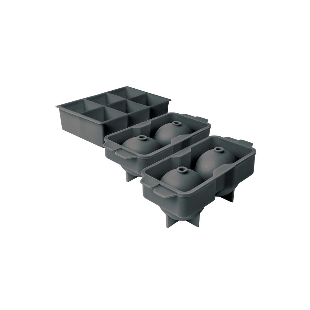 Set de moldes de silicon para hielo 3 unidades