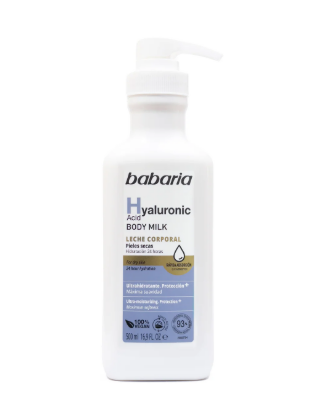 Babaria Leche corporal acido hialuronico 500 ml