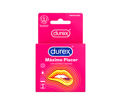 DUREX PRESERVATIVOS MÁXIMO PLACER