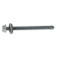 Tornillo Techo Punta Broca Blanco 1/4 X 3" 12 Unidades