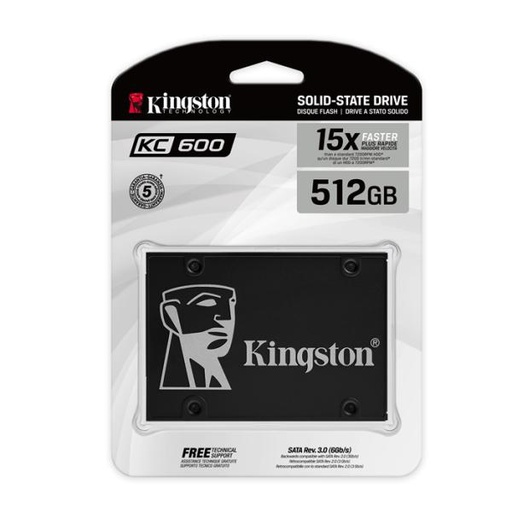 Disco Duro Interno SSD Kingston KC600 2.5 512GB SKC600/512G
