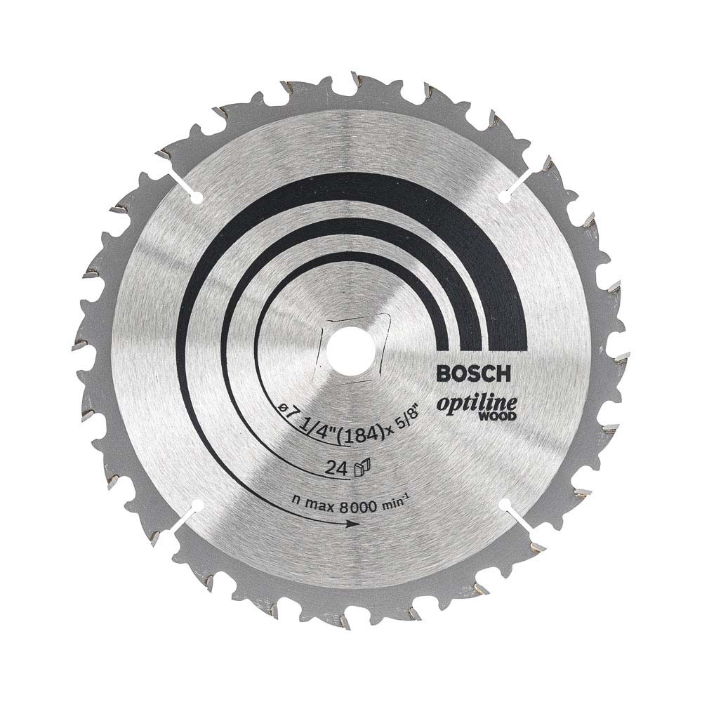 Disco sierra circular para madera 7.1-4 pulg 24t