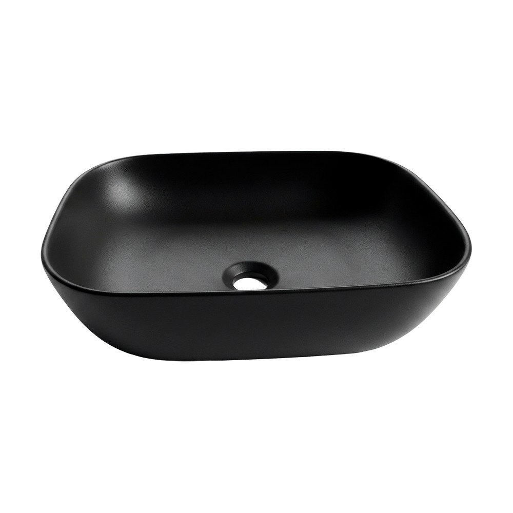 Lavamanos rectangular negro 46xx33x14cm