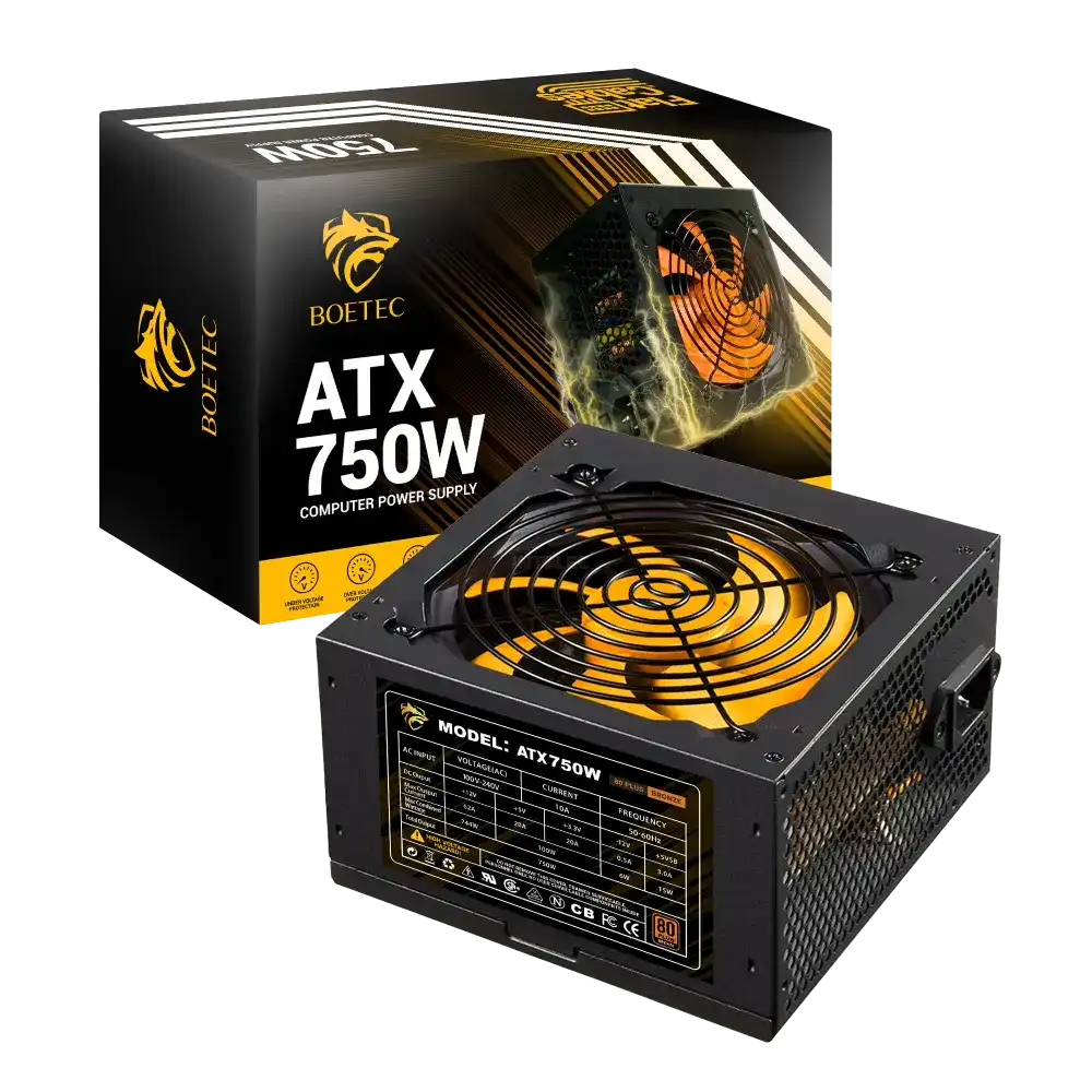 FUENTE DE PODER 750 WATTS BOETEC 80+ BRONZE