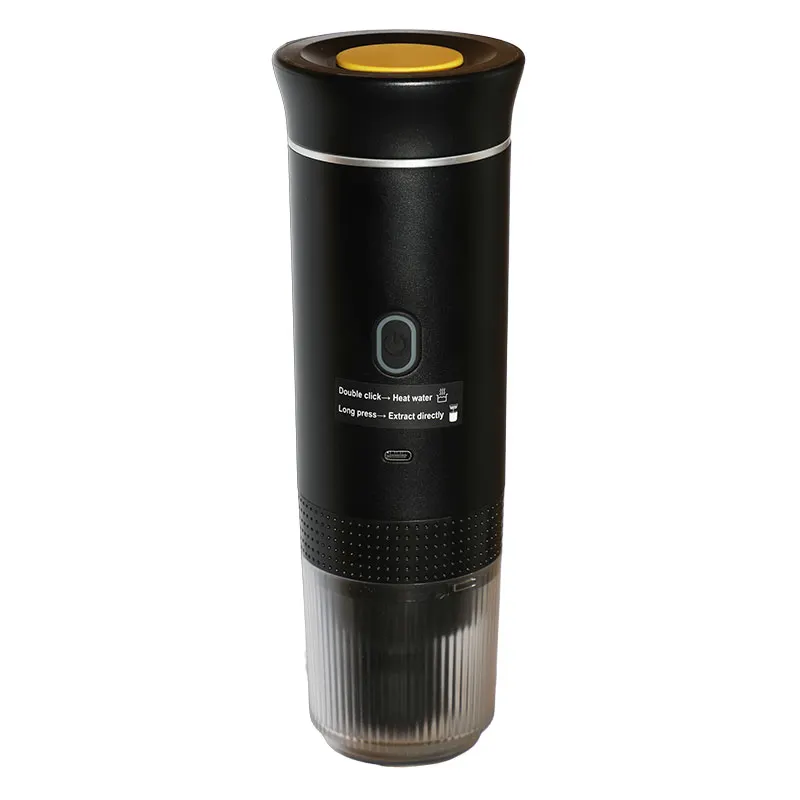 Máquina café portátil capsulas 1 taza negro