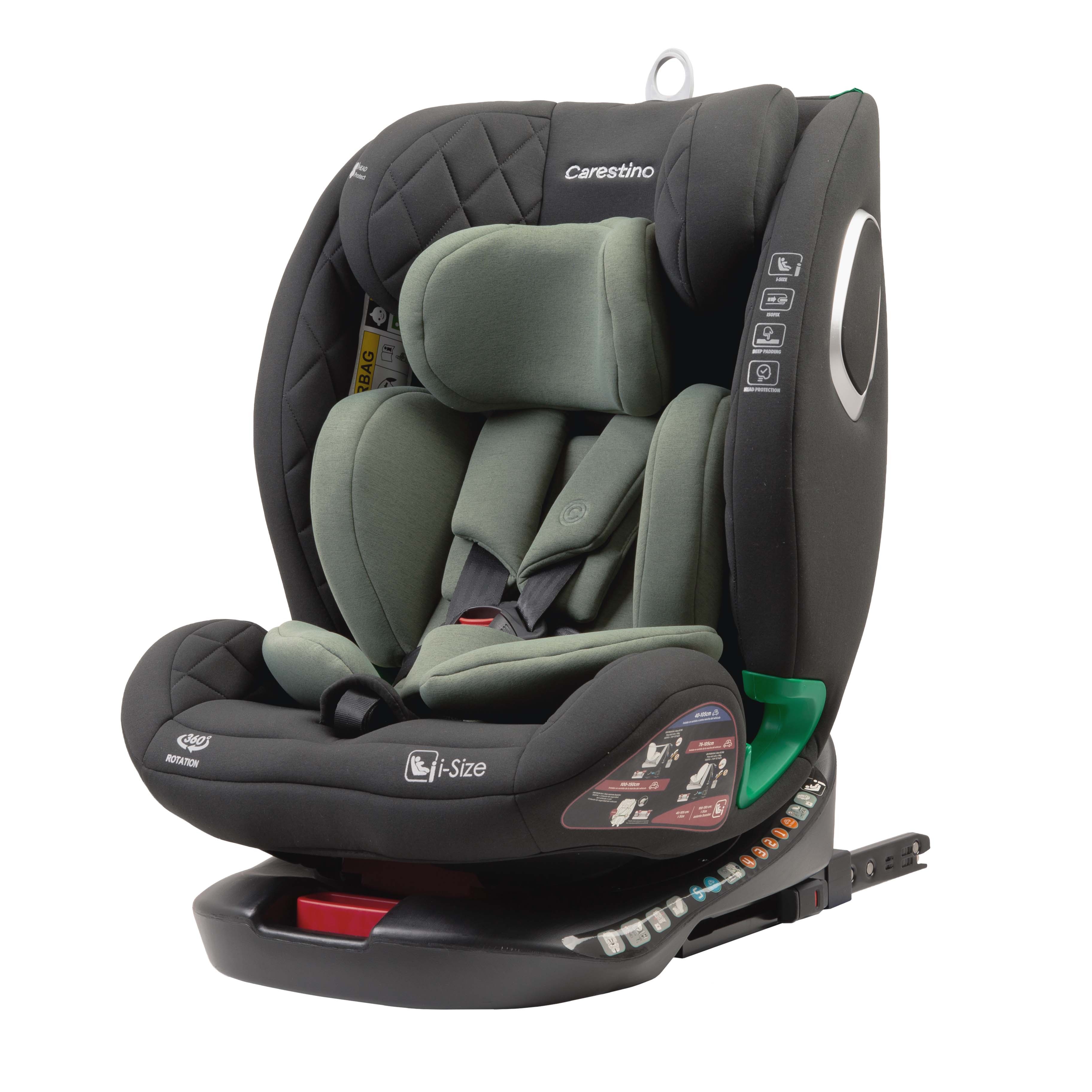 Silla para Carro HAMBURGO I-Size 40-150cm Isofix Verde Militar