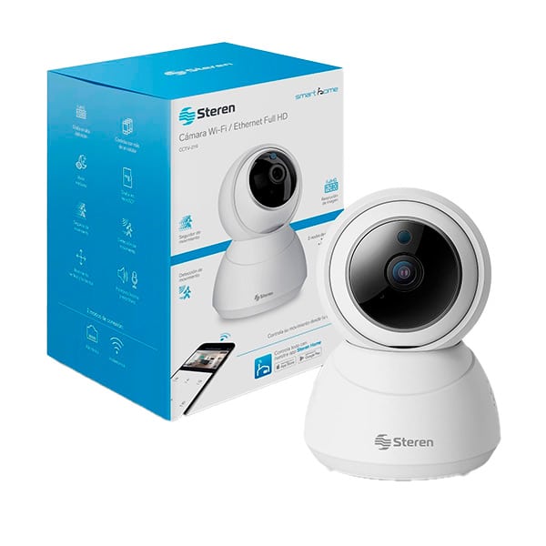 Steren Cámara de seguridad Wi-Fi blanco