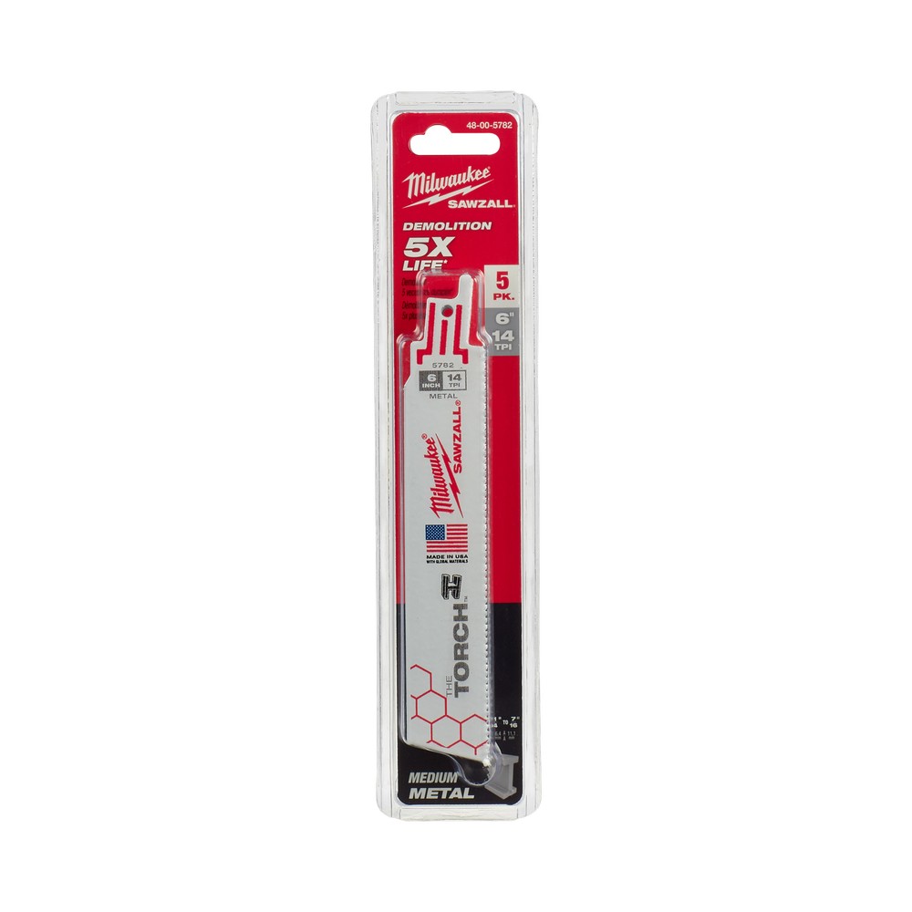 Segueta para sierra sable 6 pulg 14 tpi metal