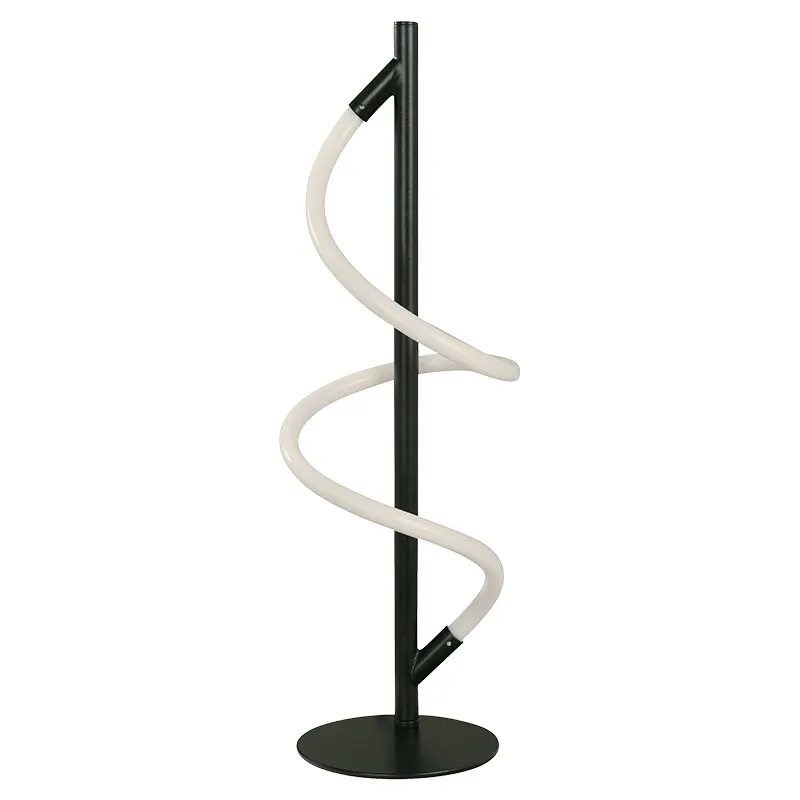 Lámpara de mesa moderna plata 1 luz led 24121