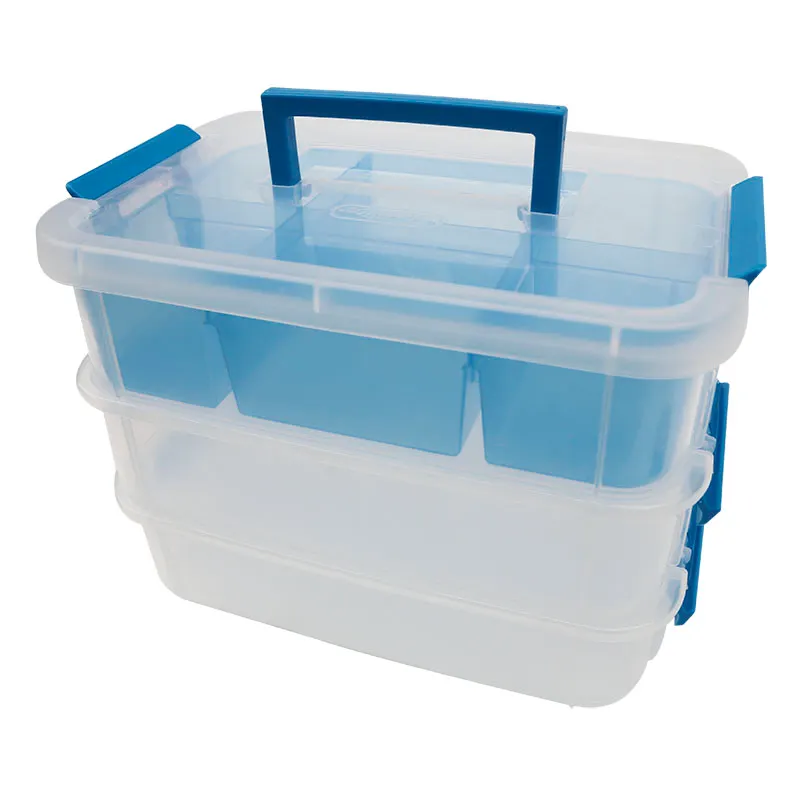 Caja organizadora 10 litros 3 niveles con compartimentos