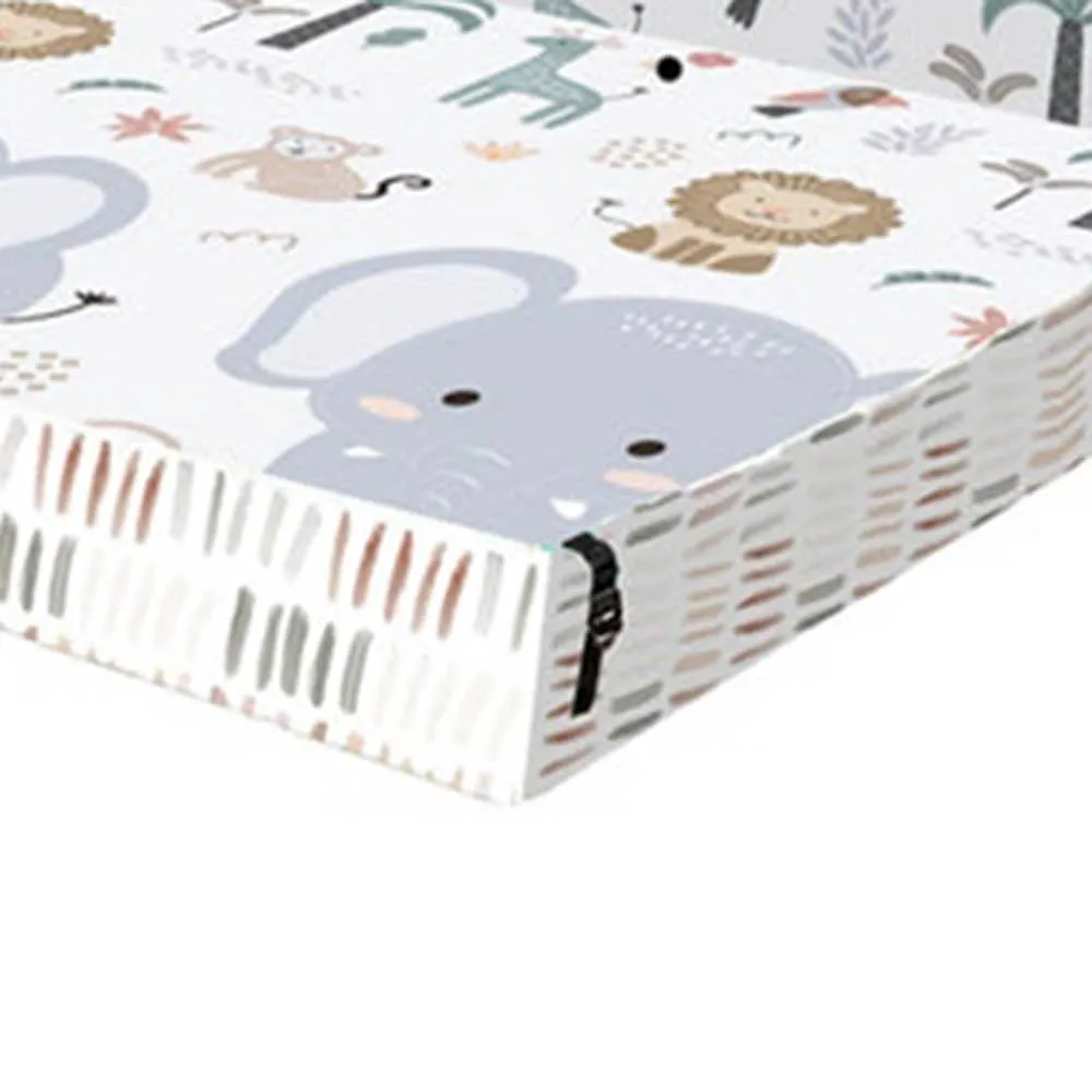 Alfombra plegable con estampado de animales para bebé