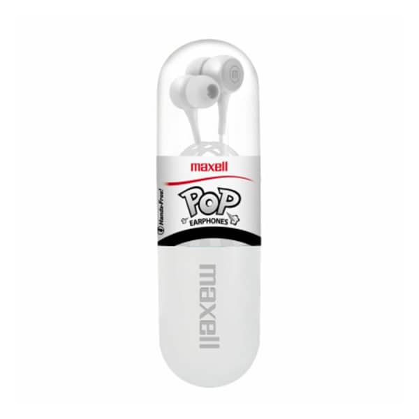 Maxell Audífonos alámbricos blanco
