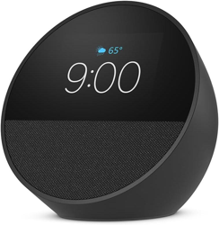 Parlante Inteligente Echo Spot, Con Alexa, Reloj y Despertador