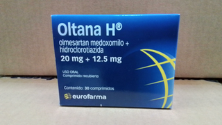 Oltana H, 20/12.5 mg, 30 comprimidos recubiertos
