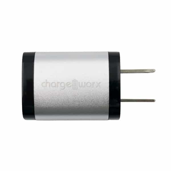 Chargeworx Cargador con cable micro USB 0.9m plateado