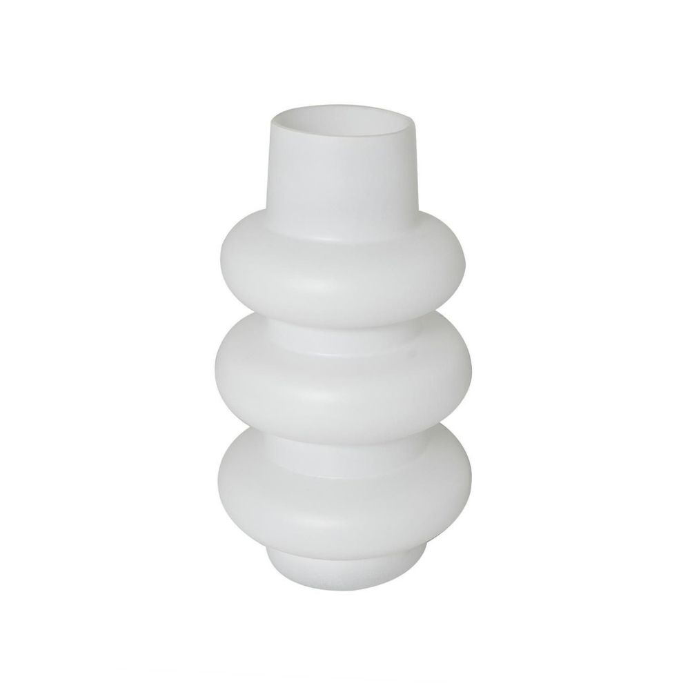 Jarron decorativo de vidrio 11pulgadas