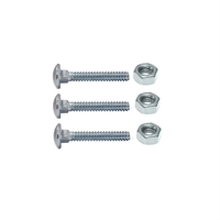 Tornillo Carroceria Galva Con Tuerca 1/2 X 1 1/2" 3 Unidades