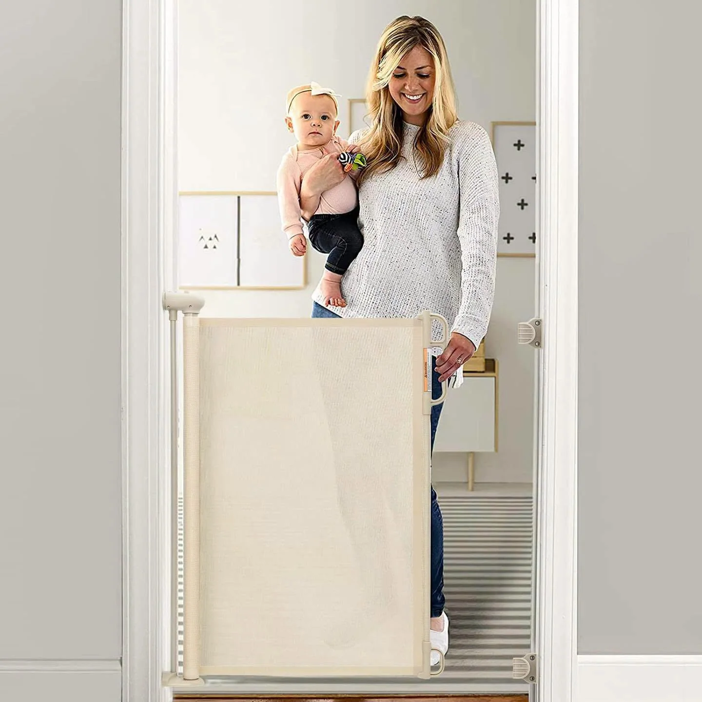 Baranda retráctil Momcozy para seguridad de bebés hasta 140 cm!!